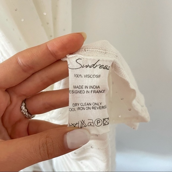 NWT Sundress Lucia Maxi Dress in Precieuse White - Picture 12 of 13